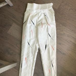 Dress pants cream thick